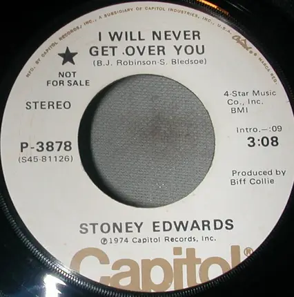 Stoney Edwards - I Will Never Get Over You