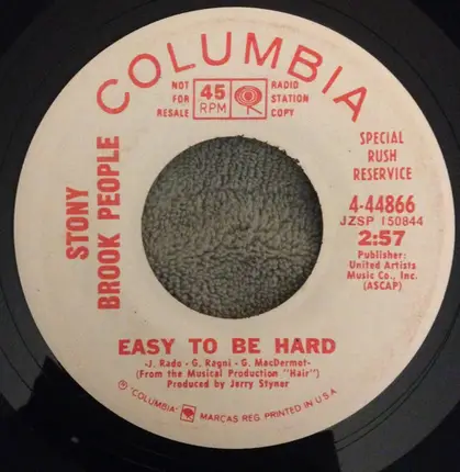 Stony Brook People - Easy To Be Hard