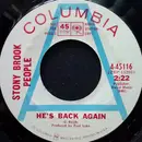 7inch Vinyl Single - Stony Brook People - He's Back Again