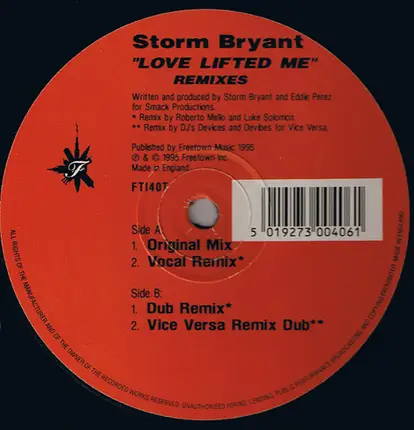 Storm Bryant - Love Lifted Me (Remixes)