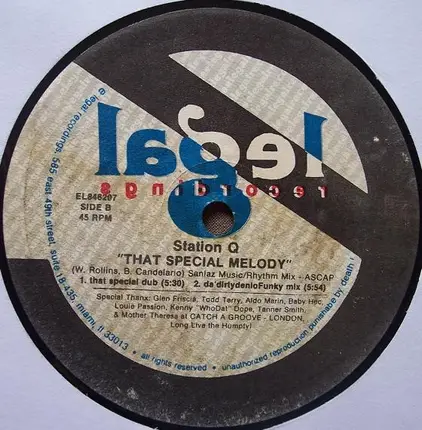 Station Q - That Special Melody