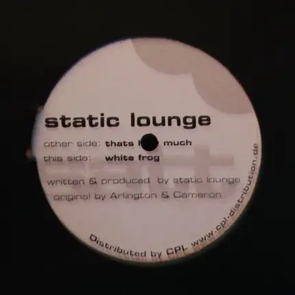 Static Lounge - Thats How Much