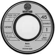 7inch Vinyl Single - Status Quo - Rain