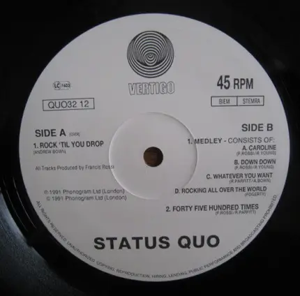 Status Quo - Rock 'Til You Drop