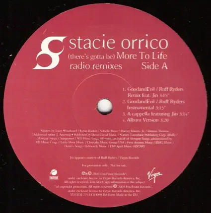 Stacie Orrico - (There's Gotta Be) More To Life (Radio Remixes)