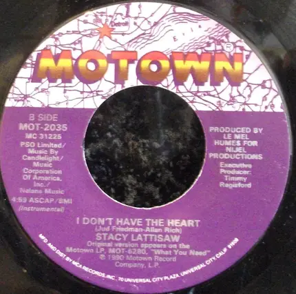 Stacy Lattisaw - I Don't Have The Heart