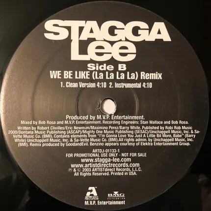 Stagga Lee - Roll Wit M.V.P. (We Be Like! The ''La La'' Song)