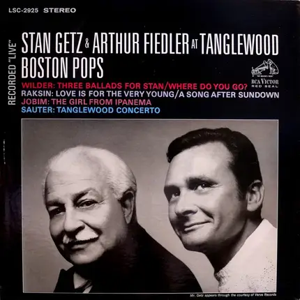 Stan Getz & Arthur Fiedler , The Boston Pops Orchestra - Stan Getz & Arthur Fiedler At Tanglewood