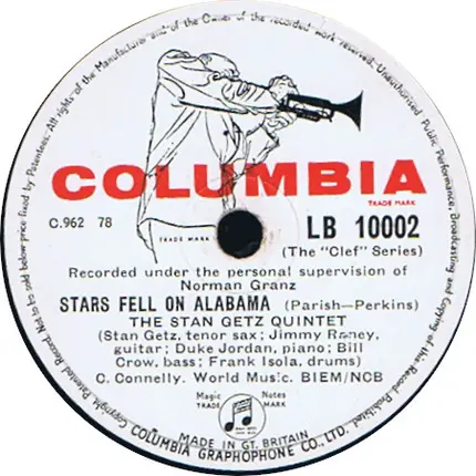 Stan Getz Quintet - The Way You Look Tonight / Stars Fell On Alabama