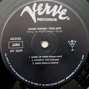 LP - Stan Getz - Award Winner - Mono