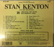 CD - Stan Kenton And His Orchestra - 18 Original Big Band Recordings (1962)