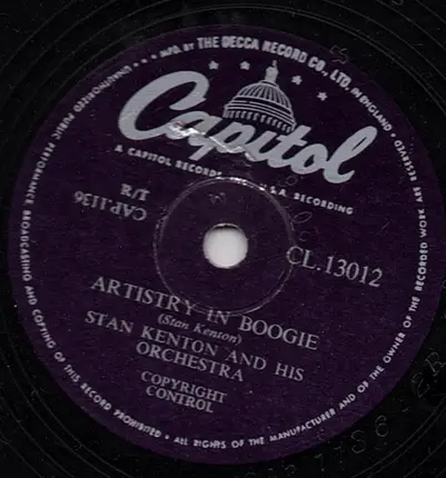 Stan Kenton And His Orchestra - Artistry In Rhythm / Artistry In Boogie