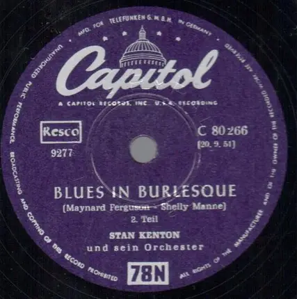 Stan Kenton And His Orchestra - Blues In Burlesque