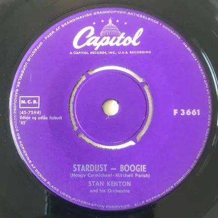 Stan Kenton And His Orchestra - His Feet Too Big For De Bed