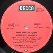 Double LP - Stan Kenton And His Orchestra - Stan Kenton Today (Live In Concert)