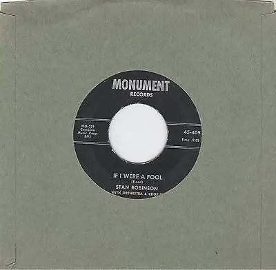 Stan Robinson - N-U-T-H-I-N-G / If I Were A Fool