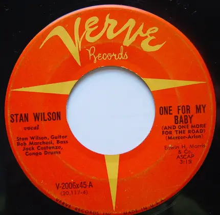 Stan Wilson - One For My Baby / Potato