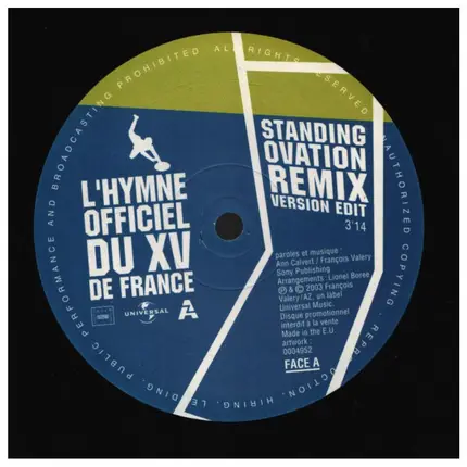 Standing Ovation - Standing Ovation , L'hymne Officiel Du XV de France