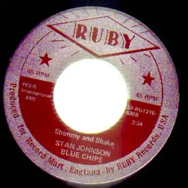 Stan Johnson & The Blue Chips - Shimmy And Shake / Lonesome Man