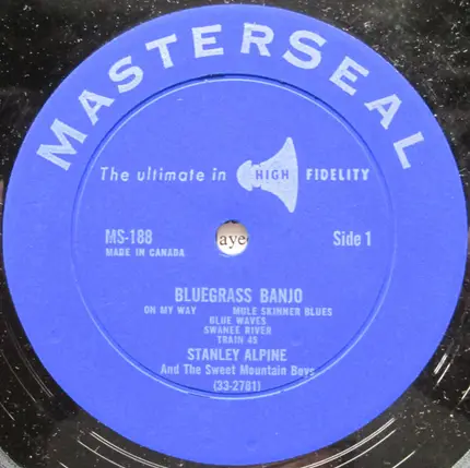 Stanley Alpine And The Sweet Mountain Boys - Bluegrass With 5-String Banjo