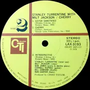 LP - Stanley Turrentine With Milt Jackson - Cherry - OBI