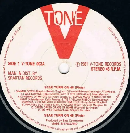 Star Turn on 45 Pints - Star Turn On 45 (Pints)