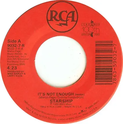 Starship - It's Not Enough