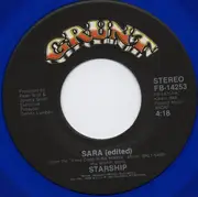 7inch Vinyl Single - Starship - Sara - Blue Clear