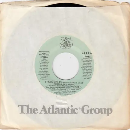 Stars On 45 Featuring Sam & Dave - The Sam & Dave Medley