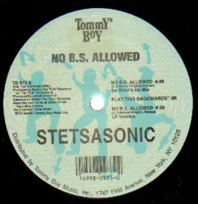 Stetsasonic - No B.S. Allowed / Uda Man