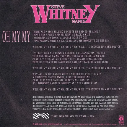 Steve Whitney Band - Oh My My