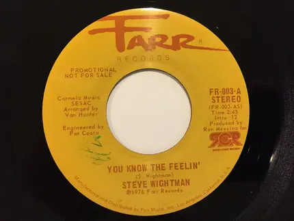 Steve Wightman - You Know The Feelin'