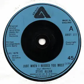 Steve Allan - Just When I Needed You Most