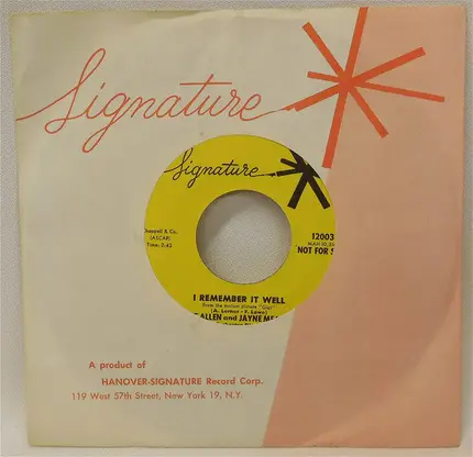 Steve Allen And Jayne Meadows - I Remember It Well