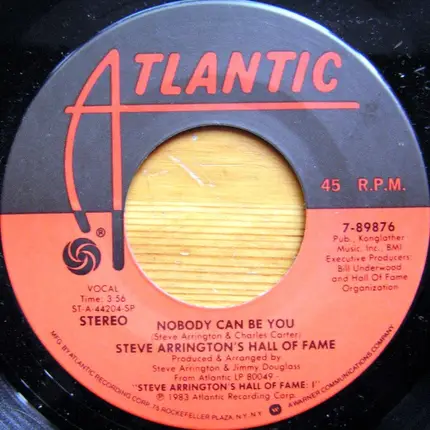 Steve Arrington's Hall Of Fame - Nobody Can Be You