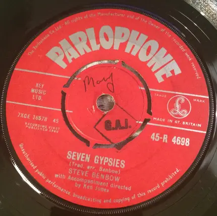 Steve Benbow - The Amateur Whitewasher / Seven Little Gypsies