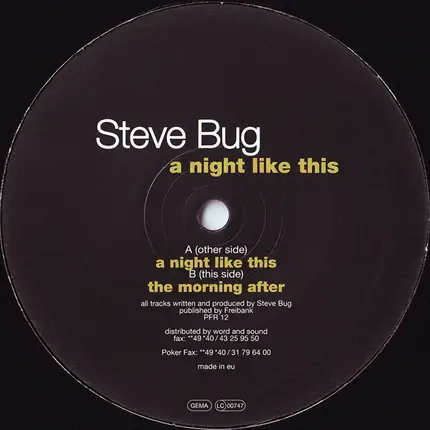 Steve Bug - A Night Like This