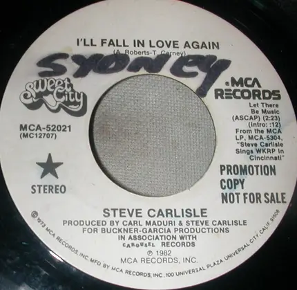 Steve Carlisle - I'll Fall In Love Again