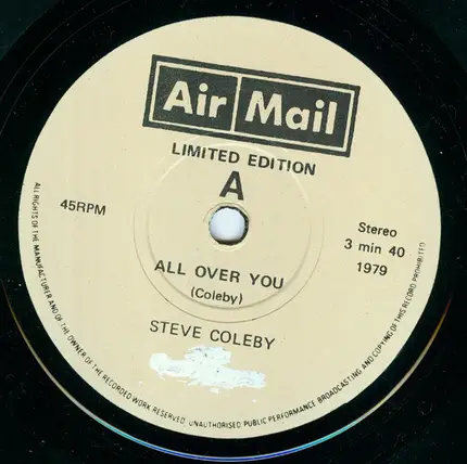 Steve Coleby - All Over You