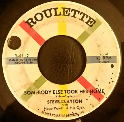 Steve Clayton - I Wanna Be Loved / Somebody Else Took Her Home