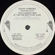 7inch Vinyl Single - Steve Forbert - Arriving Live