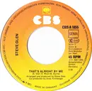 7inch Vinyl Single - Steve Glen - That's Alright By Me