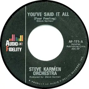 Steve Karmen Orchestra - You've Said It All