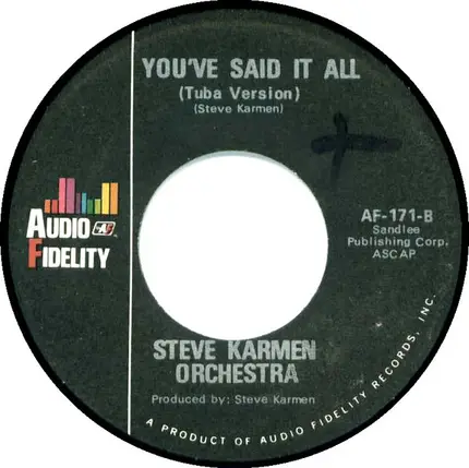 Steve Karmen Orchestra - You've Said It All