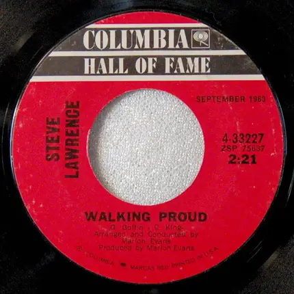 Steve Lawrence - Don't Be Afraid, Little Girl / Walking Proud