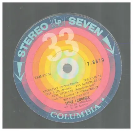 Steve Lawrence - Eternally / Fascination / Let Me Call You Sweetheart