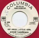7inch Vinyl Single - Steve Lawrence - Go Away Little Girl - Red