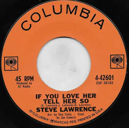 Steve Lawrence - Go Away Little Girl