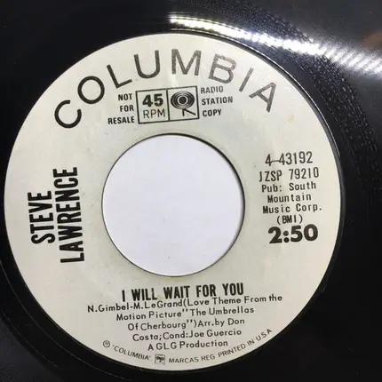 Steve Lawrence - I Will Wait For You