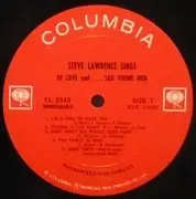 LP - Steve Lawrence - Sings Of Love And Sad Young Men - Mono
